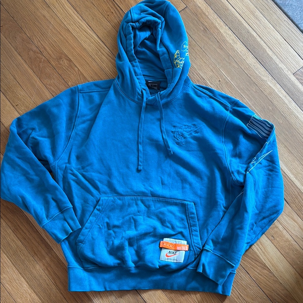 Nike Men’s Blue Fleece Hoodie Sweatshirt